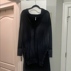 Free People casual tunic:dress hoodie in small  (but oversized)great and so cool